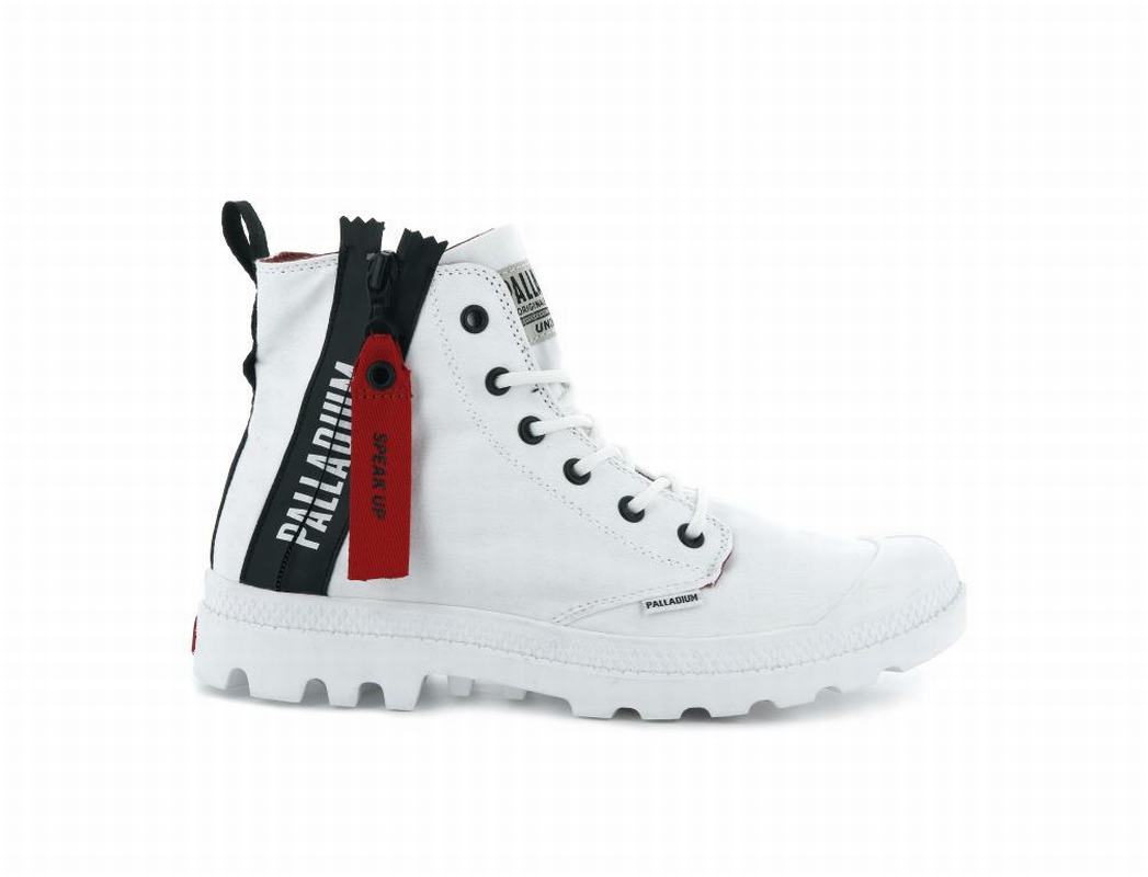 Palladium Pampa Unzipped Muške Čizme Bijele ||IO5014268||